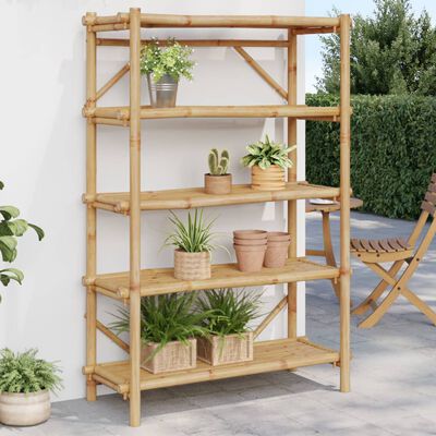 vidaXL 5-Layer Shelf 100x40x150 cm Bamboo