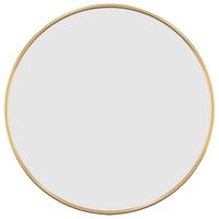 vidaXL Wall Mirror Gold Ø 40 cm Round