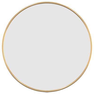 vidaXL Wall Mirror Gold Ø 40 cm Round