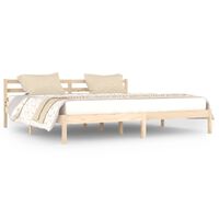 vidaXL Bed Frame without Mattress Solid Wood Pine 200x200 cm