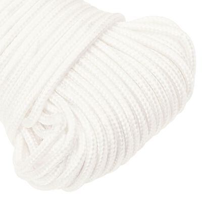 vidaXL Boat Rope Full White 5 mm 500 m Polypropylene