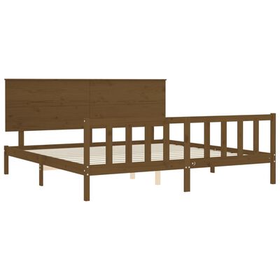 vidaXL Bed Frame without Mattress Honey Brown 200x200 cm Solid Wood Pine