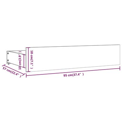 vidaXL Bed Frame without Mattress with Drawers 140x200 cm (815044+814999)