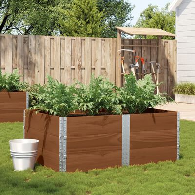 vidaXL Garden Planter Brown 150x100 cm Solid Wood Pine