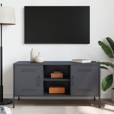 vidaXL TV Cabinet Anthracite 100.5x39x50.5 cm Steel