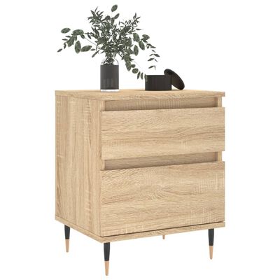 vidaXL Bedside Cabinets 2 pcs Sonoma Oak 40x35x50 cm Engineered Wood