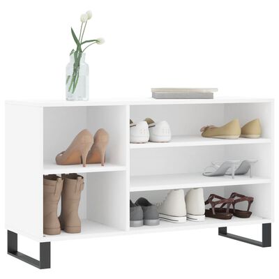 vidaXL Shoe Cabinet White 102x36x60 cm Engineered Wood