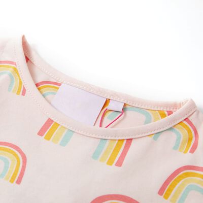 Kids' Pyjamas with Short Sleeves Soft Pink 104