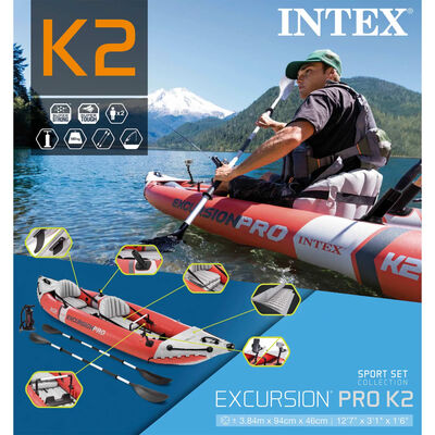 Intex Inflatable Kayak Excursion Pro 384x94x46 cm 68309NP