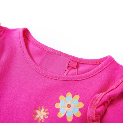 Kids' T-shirt with Long Sleeves Dark Pink 116