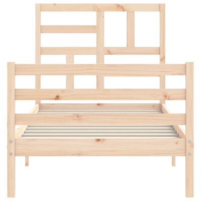 vidaXL Bed Frame without Mattress 90x200 cm Solid Wood