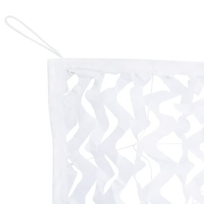 vidaXL Camouflage Net with Storage Bag 753x199 cm White