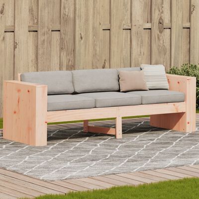 vidaXL Garden Sofa 3-Seater 189x60x62 cm Solid Wood Douglas