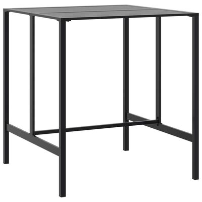 vidaXL Bar Table Black 100x100x110 cm Powder-coated Steel