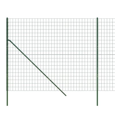 vidaXL Wire Mesh Fence Green 2x10 m Galvanised Steel