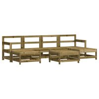 vidaXL 7 Piece Garden Lounge Set Impregnated Wood Pine