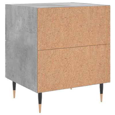 vidaXL Bedside Cabinets 2 pcs Concrete Grey 40x35x47.5 cm Engineered Wood