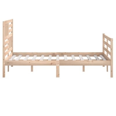 vidaXL Bed Frame without Mattress Solid Wood 160x200 cm