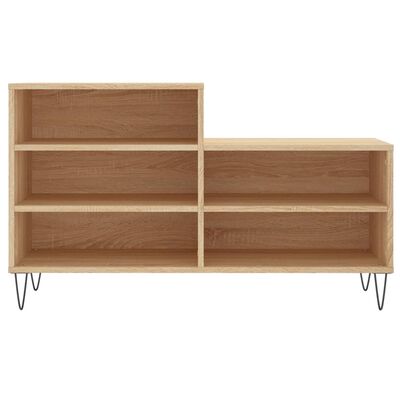 vidaXL Shoe Cabinet Sonoma Oak 102x36x60 cm Engineered Wood