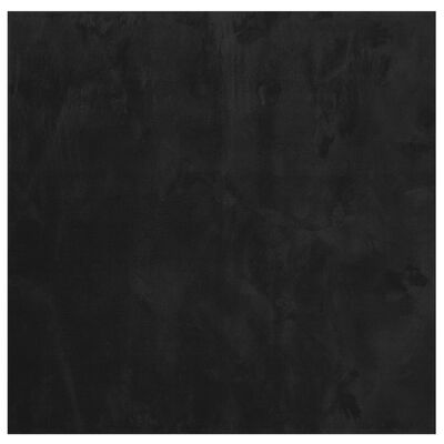 vidaXL Rug HUARTE Short Pile Soft and Washable Black 120x120 cm