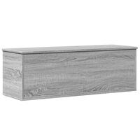 vidaXL Storage Box Grey Sonoma 102x35x35 cm Engineered Wood