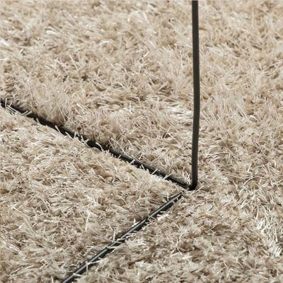 vidaXL Rug ISTAN High Pile Shiny Look Beige 160x230 cm