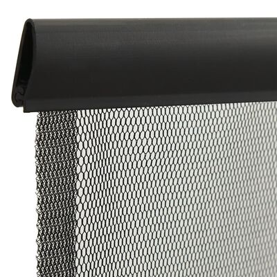 vidaXL Insect Door Screen with Mesh Curtain Black 100x220 cm Polyester