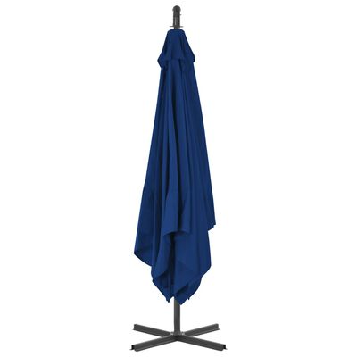 vidaXL Cantilever Garden Parasol with Steel Pole 250x250 cm Azure