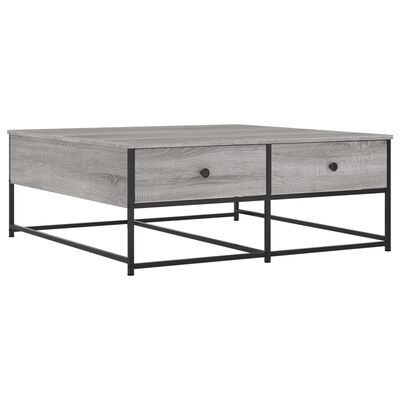 vidaXL Coffee Table Grey Sonoma 100x99x40 cm Engineered Wood