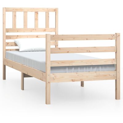 vidaXL Bed Frame without Mattress 90x190 cm Single Solid Wood