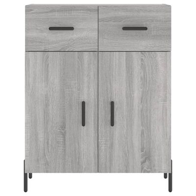 vidaXL Highboard Grey Sonoma 69.5x34x180 cm Engineered Wood