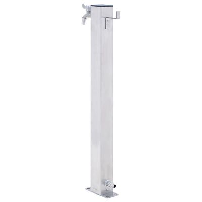 vidaXL Garden Water Column 80 cm Stainless Steel Square