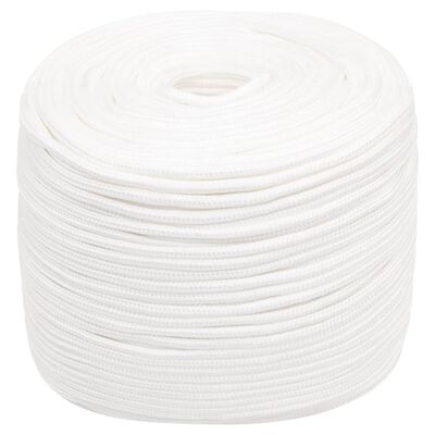 vidaXL Boat Rope Full White 6 mm 100 m Polypropylene