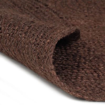 vidaXL Handmade Rug Jute Round 150 cm Brown