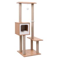 vidaXL Cat Tree with Sisal Scratching Mat 129 cm