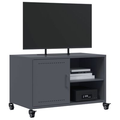 vidaXL TV Cabinet Anthracite 68x39x43.5 cm Steel