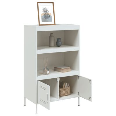 vidaXL Highboard White 68x39x113 cm Steel