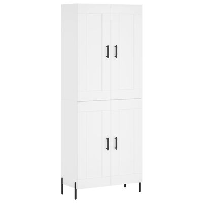 vidaXL Highboard White 69.5x34x180 cm Engineered Wood