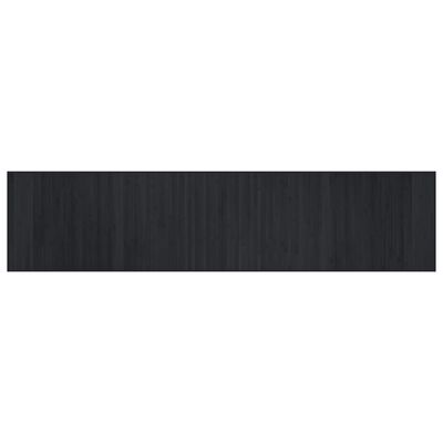 vidaXL Rug Rectangular Black70x300 cm Bamboo