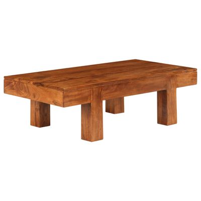 vidaXL Coffee Table Solid Acacia Wood Honey Finish 100x50x30 cm