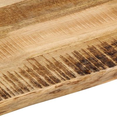 vidaXL Table Top Live Edge 90x80x2.5 cm Solid Wood Rough Mango