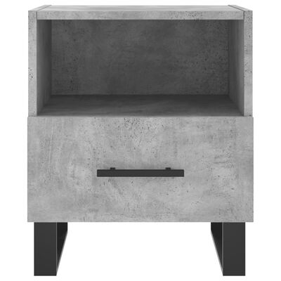 vidaXL Bedside Cabinets 2 pcs Concrete Grey 40x35x47.5 cm Engineered Wood