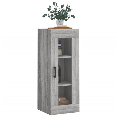 vidaXL Wall Mounted Cabinet Grey Sonoma 34.5x34x90 cm