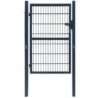 vidaXL Fence Gate Steel 106x248 cm Anthracite