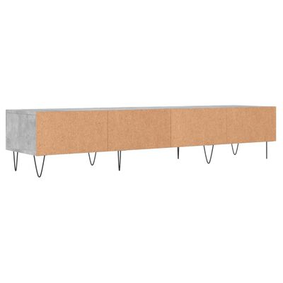 vidaXL TV Cabinet Concrete Grey 150x36x30 cm Engineered Wood