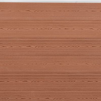 vidaXL Fence Panel Set Brown 526x186 cm WPC