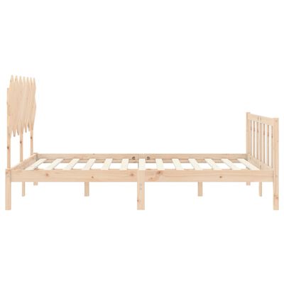 vidaXL Bed Frame without Mattress 140x200 cm Solid Wood Pine