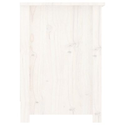 vidaXL TV Cabinet White 103x36.5x52 cm Solid Wood Pine