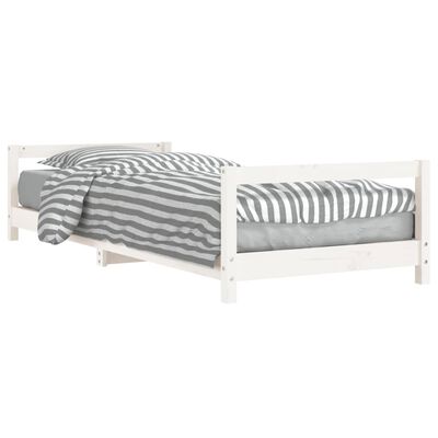 vidaXL Kids Bed Frame White 90x190 cm Solid Wood Pine