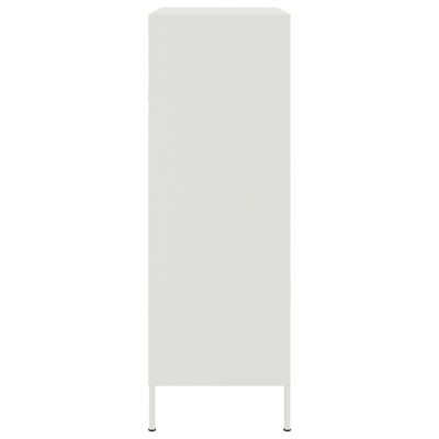 vidaXL Highboard White 68x39x113 cm Steel